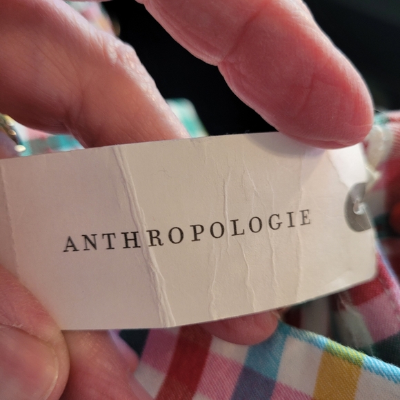 NWT Maeve Anthropologie Grace Gingham Capri Pants - 10.    Y77 - Picture 3 of 13